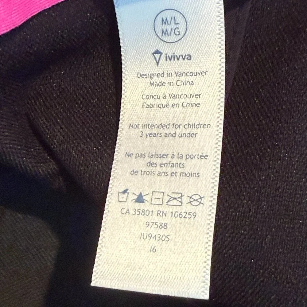 Ivivva By Lululemon Hat Youth Girls Ponytail Cap SnapBack Medium/Large NEW